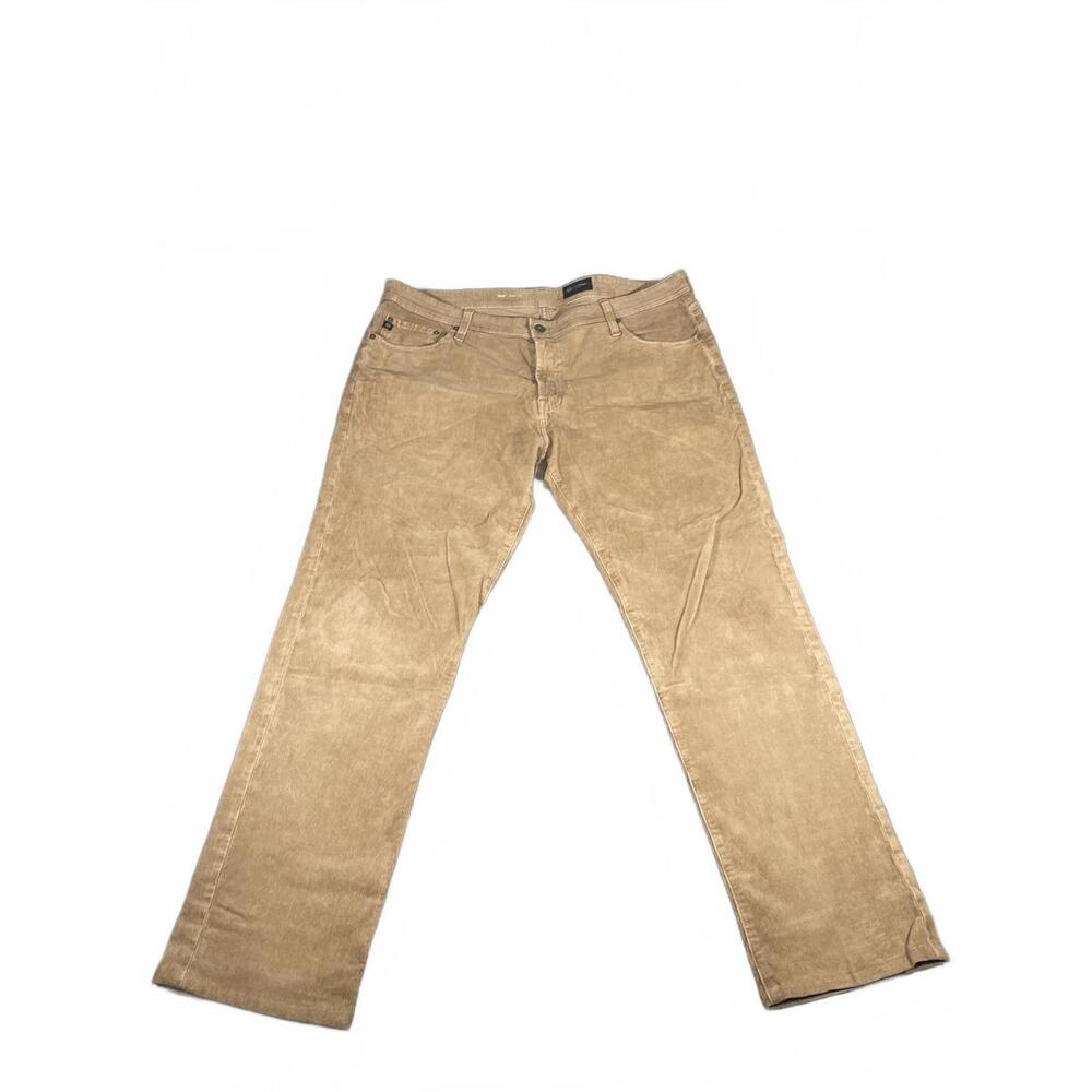 AG Adriano Goldschmied Tellis Modern Slim Men's 40x34Tan Corduroy Pants